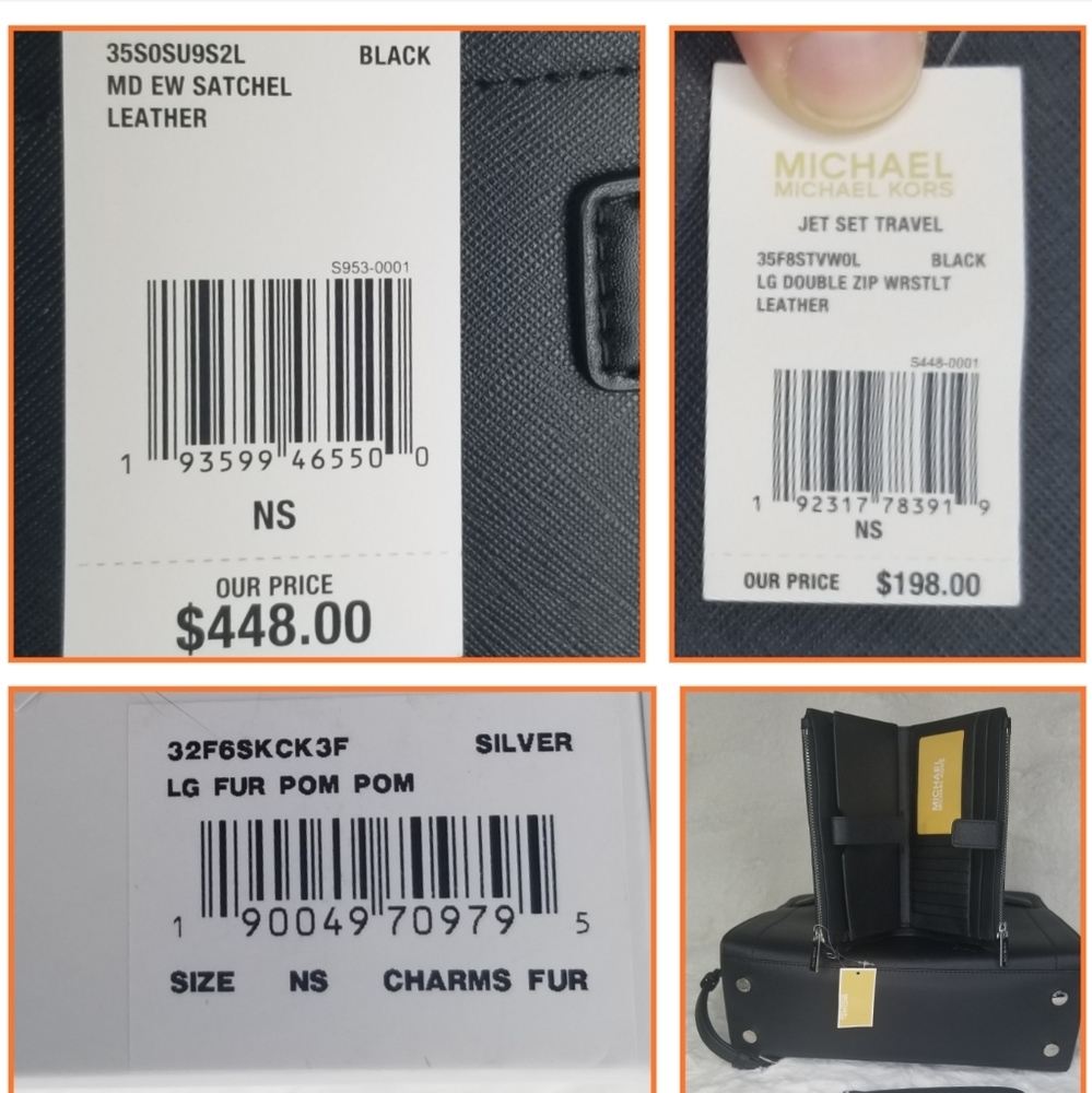 Michael Kors 3 SET DESIGNER BAG WALLET POM - Picture 9 of 11